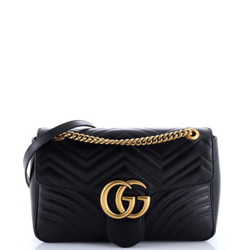 Gucci GG Marmont Flap Bag Matelasse Leather Medium