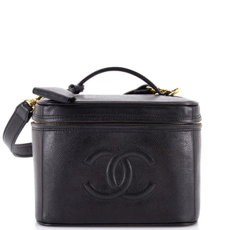 Chanel Vintage Timeless Vanity Case Caviar Small