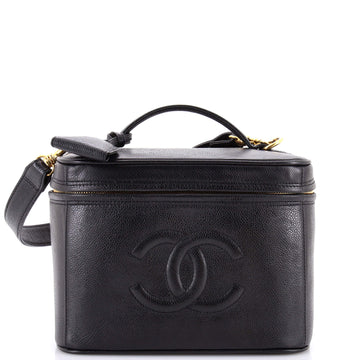Chanel Vintage Timeless Vanity Case Caviar Small