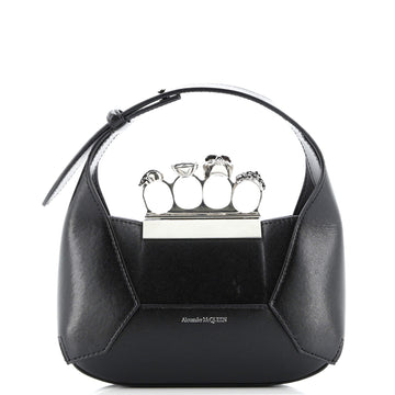 Alexander McQueen Jewelled Hobo Leather Mini