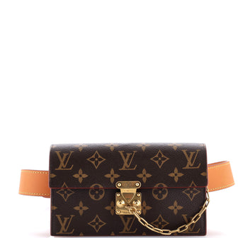 Louis Vuitton S Lock Belt Pouch Monogram Canvas