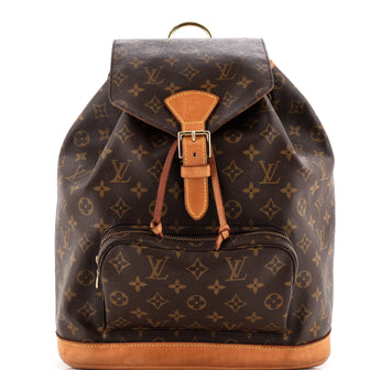 Louis Vuitton Vintage Montsouris Backpack Monogram Canvas GM