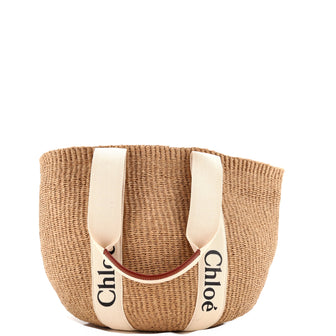 Chloe x Mifuko Woody Tote Raffia Large