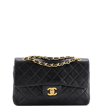 Chanel Vintage Classic Double Flap Bag Quilted Lambskin Medium