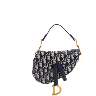 Christian Dior Saddle Handbag Oblique Canvas Mini