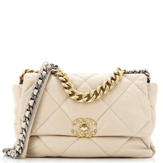 Chanel 19 Flap Bag Quilted Leather Large