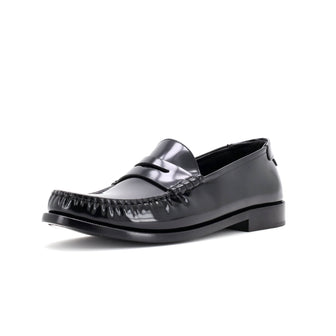 Saint Laurent Women's Le Monogram Penny Loafers Leather