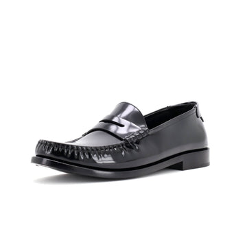 Saint Laurent Women's Le Monogram Penny Loafers Leather