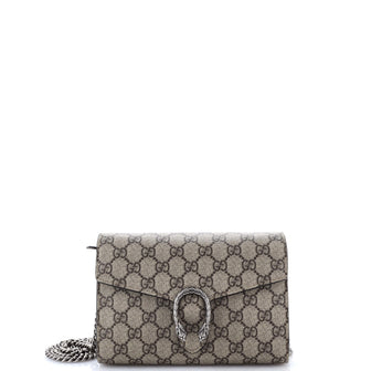Gucci Dionysus Chain Wallet GG Coated Canvas Small
