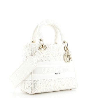 Christian Dior Lady D-Lite Bag Embroidery with Macrame Effect Medium