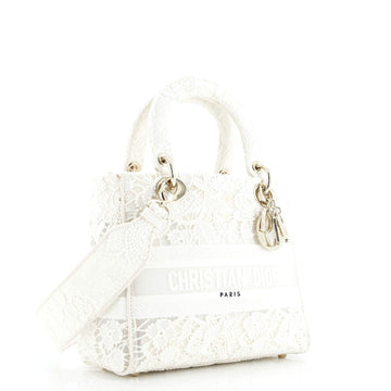 Christian Dior Lady D-Lite Bag Embroidery with Macrame Effect Medium