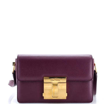 Tom Ford T Clasp Flap Shoulder Bag Leather Medium