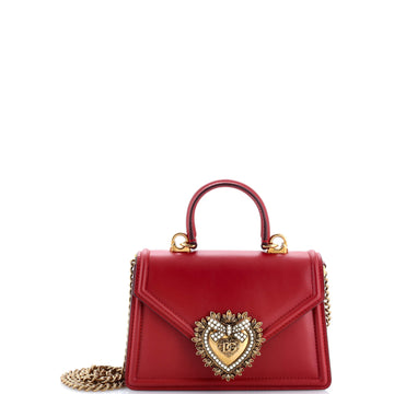 Dolce & Gabbana Devotion Top Handle Bag Leather Small