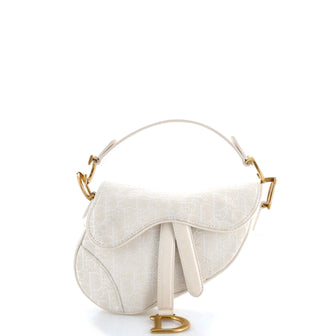 Christian Dior Saddle Handbag Oblique Canvas Mini