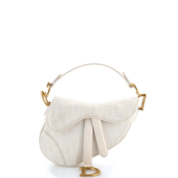Christian Dior Saddle Handbag Oblique Canvas Mini