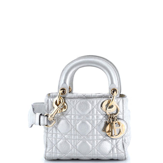Christian Dior Supple Lady Dior Bag Cannage Quilt Calfskin Mini