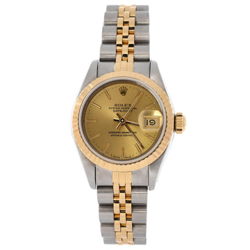 Rolex Oyster Perpetual Datejust Automatic Watch Stainless Steel and Yellow Gold 26