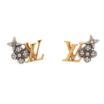 Louis Vuitton LV Gram Stud Earrings Metal with Crystals