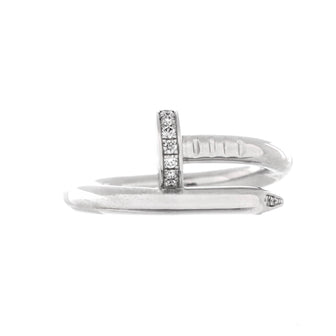 Cartier Juste un Clou Ring 18K White Gold with Diamonds