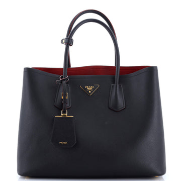 Prada Cuir Double Tote Saffiano Leather Large