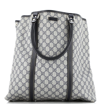 Gucci Joy Tote GG Coated Canvas with Leather Large