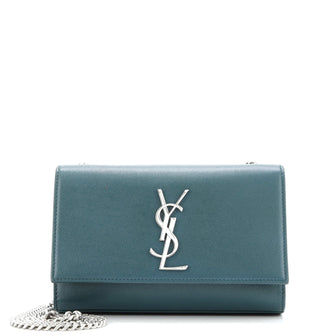 Saint Laurent Classic Monogram Crossbody Bag Grainy Leather Small