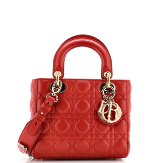 Christian Dior My Lady Dior Bag Cannage Quilt Lambskin
