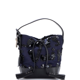 Louis Vuitton NN14 Spotlight Bucket Bag Sequin Graffiti Monogram Nylon PM