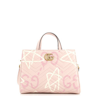 Gucci GG Marmont Tote GucciGhost Matelasse Leather Small