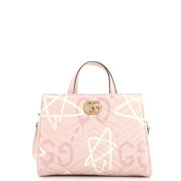 Gucci GG Marmont Tote GucciGhost Matelasse Leather Small