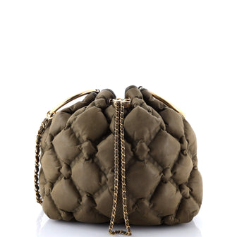 Chanel Chesterfield Bucket Bag Quilted Calfskin Medium