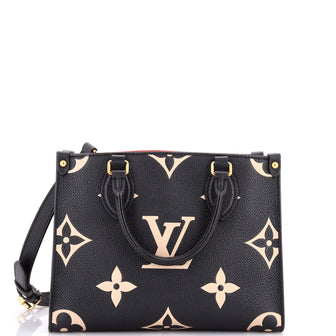 Louis Vuitton OnTheGo Tote Bicolor Monogram Empreinte Giant PM
