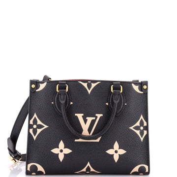 Louis Vuitton OnTheGo Tote Bicolor Monogram Empreinte Giant PM