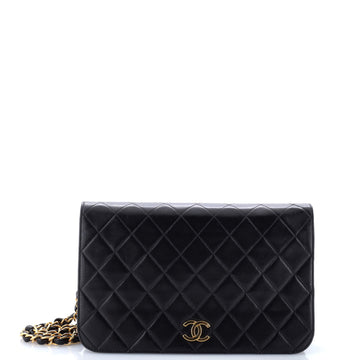 Chanel Vintage Full Flap Bag Quilted Lambskin Medium