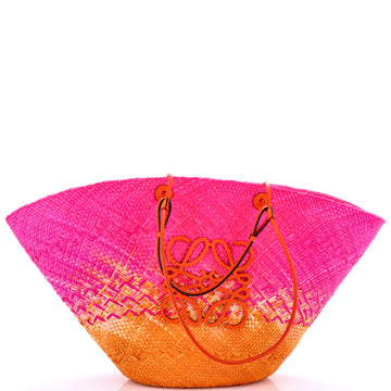 Loewe Paula's Ibiza Anagram Basket Tote Woven Raffia Large