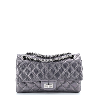 Chanel Reissue 2.55 Flap Bag with Flap Bag Coin Purse Quilted Metallic Aged Calfskin 225