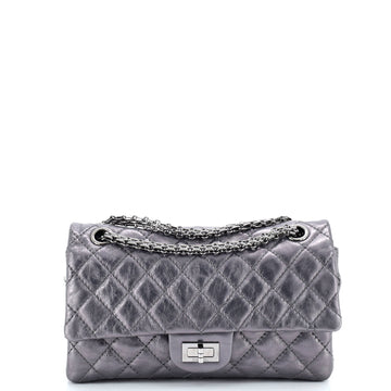 Chanel Reissue 2.55 Flap Bag with Flap Bag Coin Purse Quilted Metallic Aged Calfskin 225