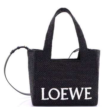 Loewe Paula's Ibiza Logo Convertible Tote Raffia Medium
