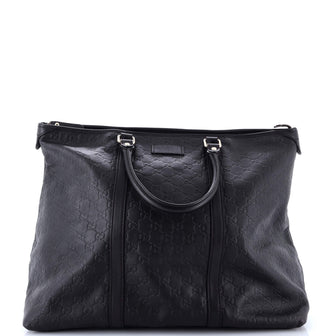 Gucci Joy Zip Top Tote Guccissima Leather Medium