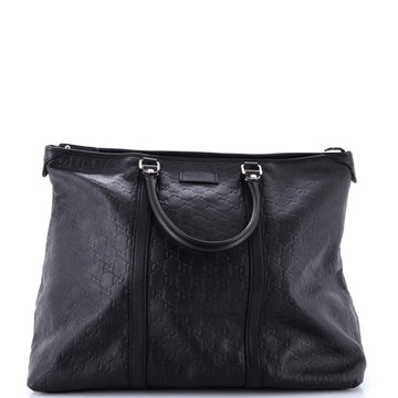Gucci Joy Zip Top Tote Guccissima Leather Medium