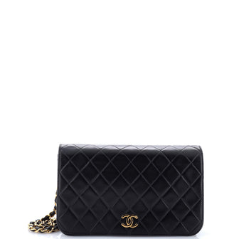 Chanel Vintage Full Flap Bag Quilted Lambskin Medium