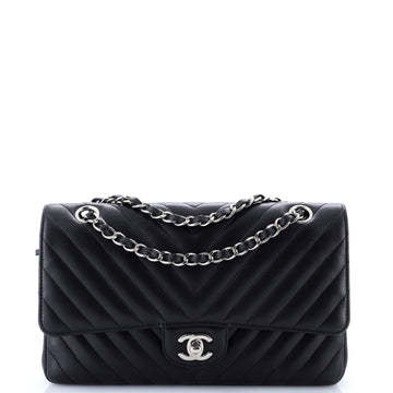 Chanel Classic Double Flap Bag Chevron Lambskin Medium