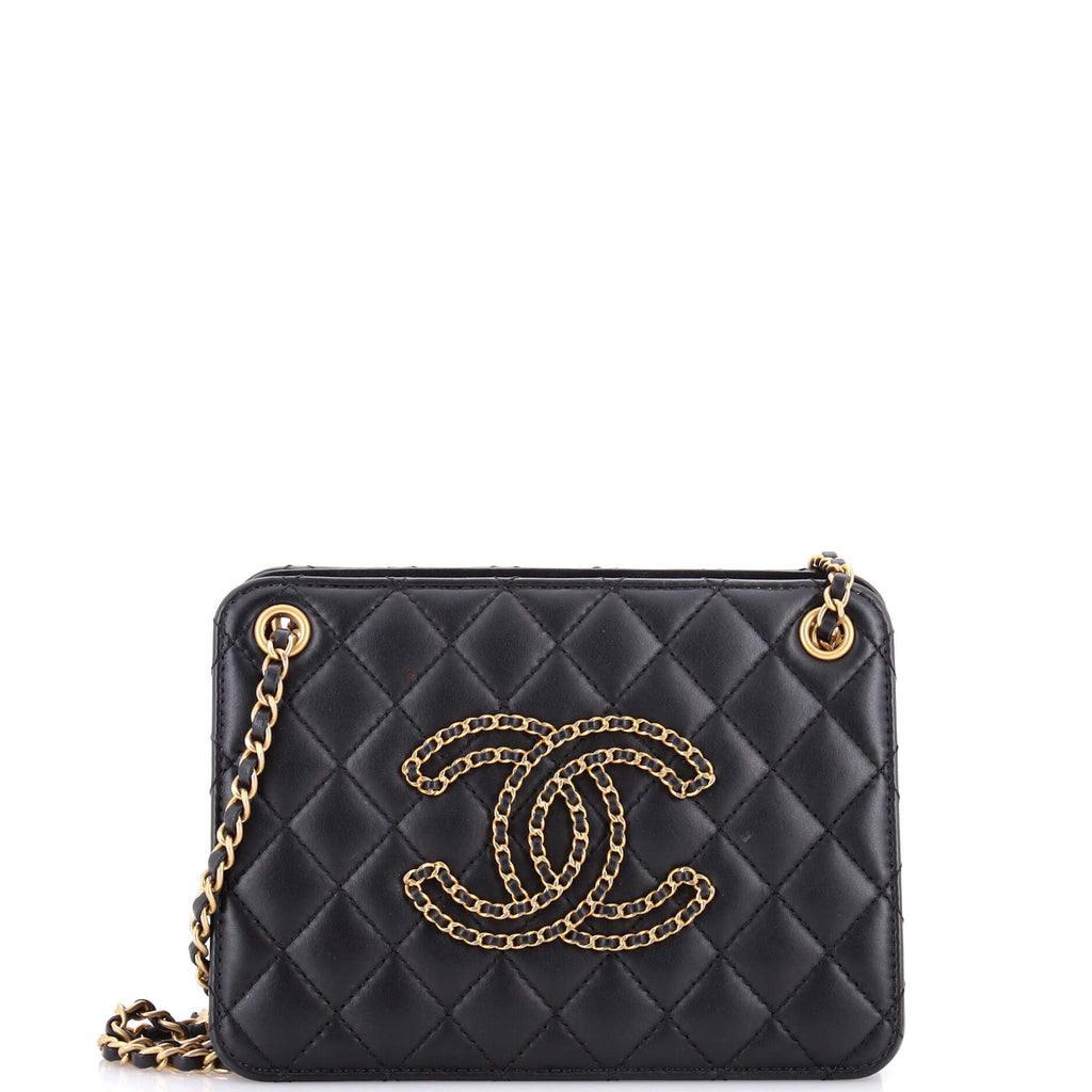 Chanel Once Upon A Time Accordion Tote Quilted Calfskin Small