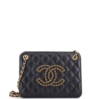 Chanel Once Upon A Time Accordion Tote Quilted Calfskin Small