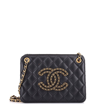 Chanel Once Upon A Time Accordion Tote Quilted Calfskin Small