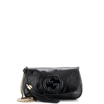 Gucci Soho Chain Crossbody Bag Patent Medium