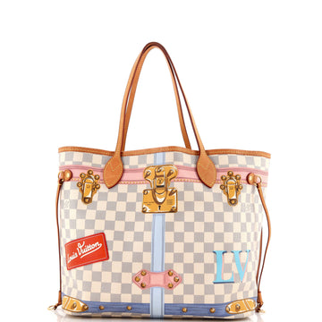Louis Vuitton Neverfull NM Tote Limited Edition Damier Summer Trunks MM ...
