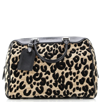 Louis Vuitton Speedy Handbag Limited Edition Stephen Sprouse Leopard Chenille
