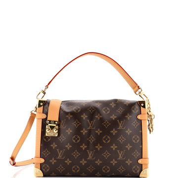 Louis Vuitton Side Trunk Handbag Monogram Canvas GM