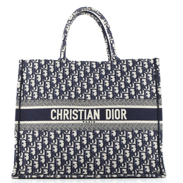 Christian Dior Book Tote Oblique Canvas Large